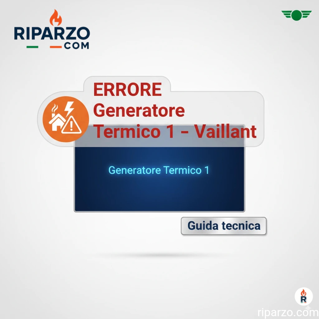Caldaia Vaillant Errore Generatore Termico 1