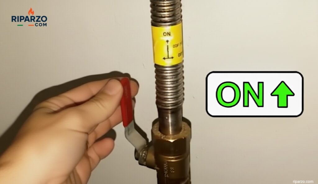 valvola del contatore sia aperta