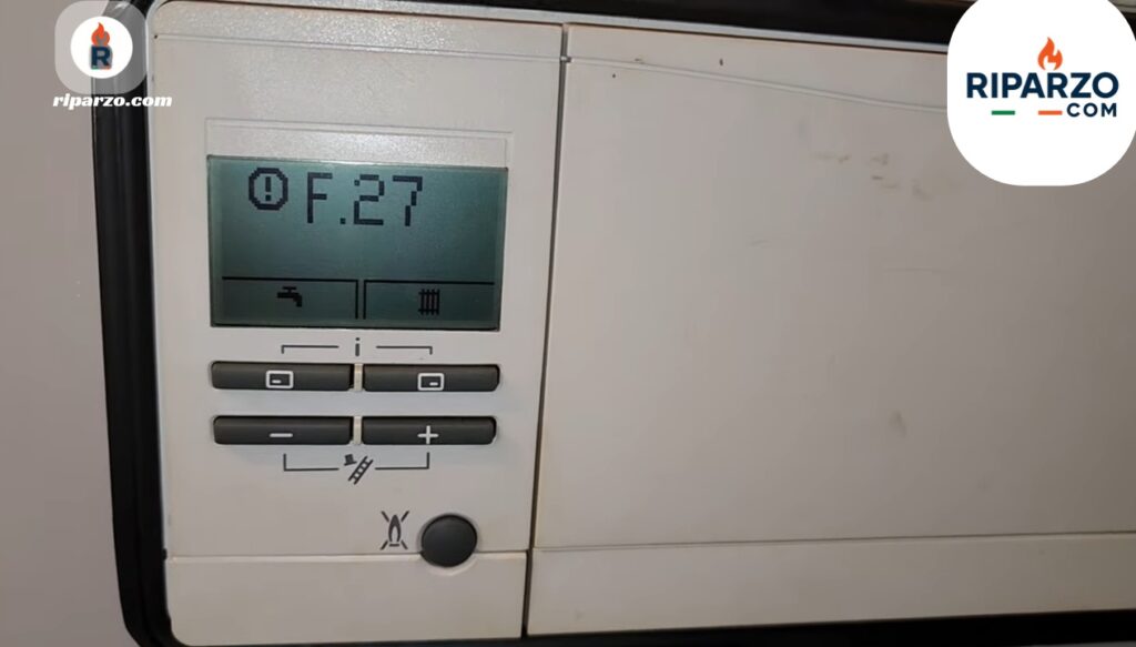 caldaia vaillant errore f27