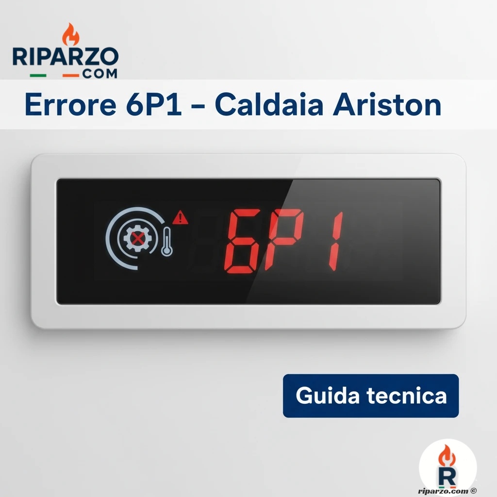 errore 6p1 caldaia ariston come risolvere