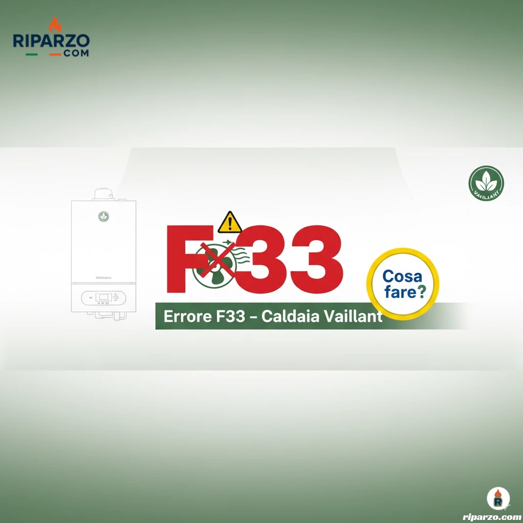 caldaia vaillant errore f33 cosa fare