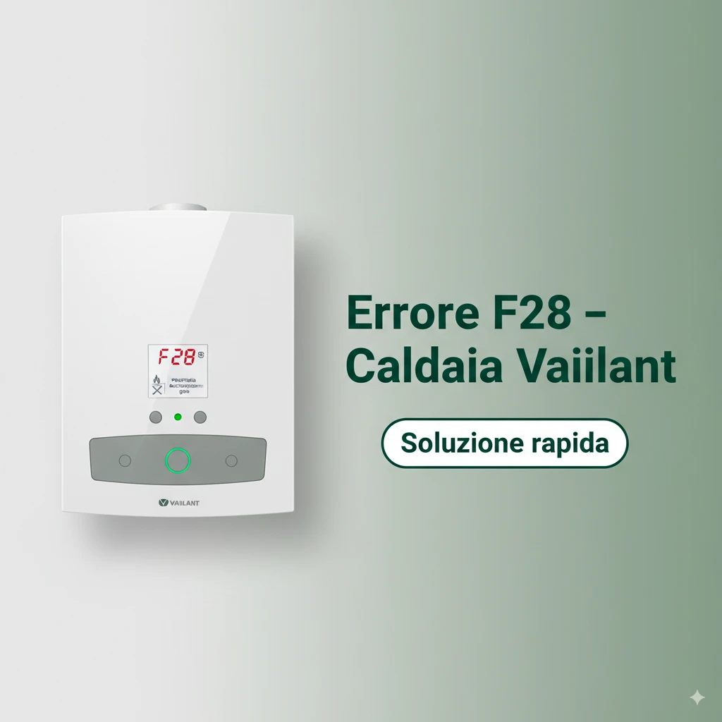 errore f28 caldaia vaillant