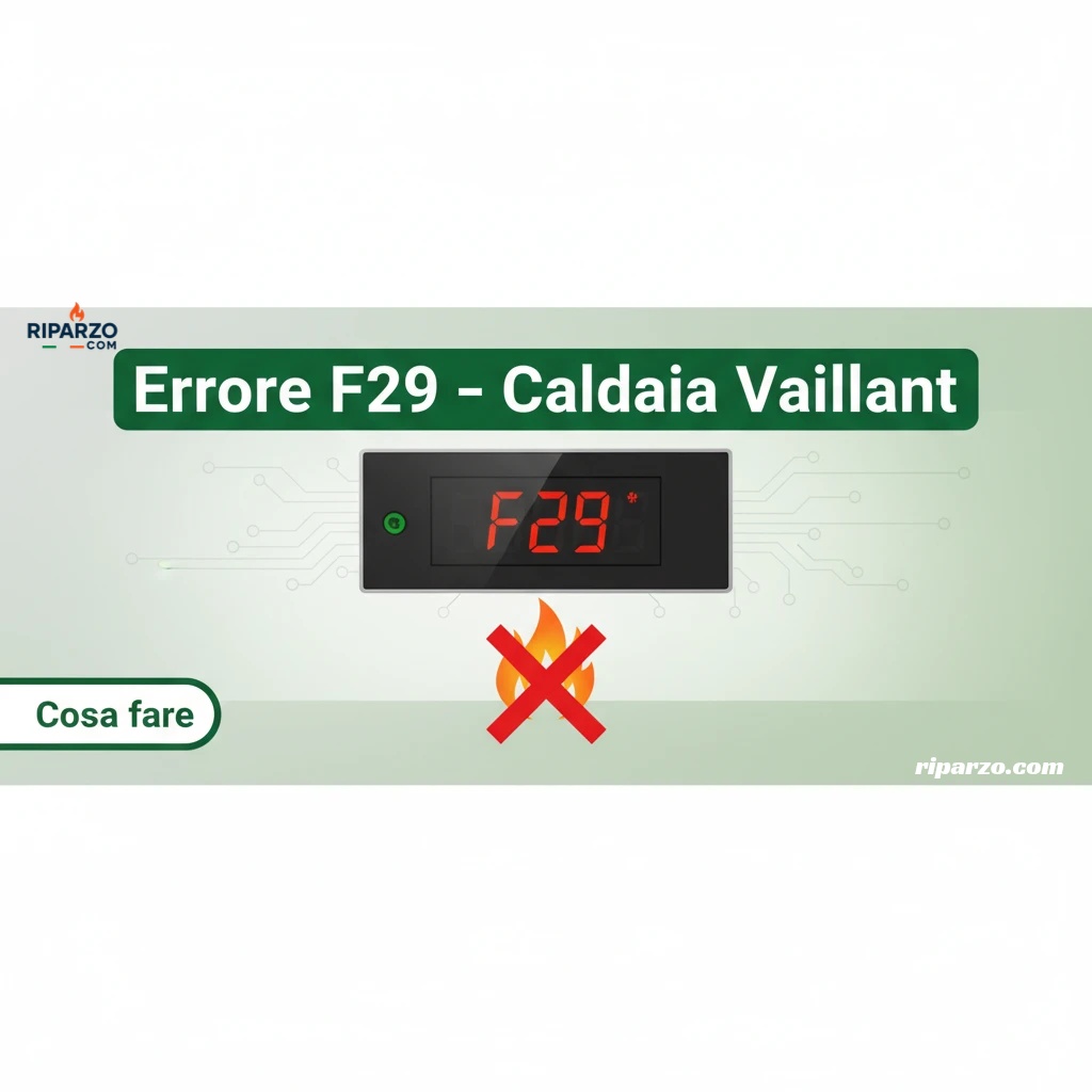 caldaia vaillant errore f29 cosa fare