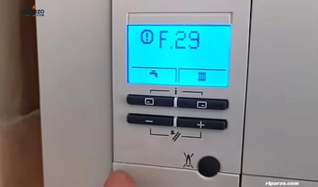 errore f29 caldaia vaillant