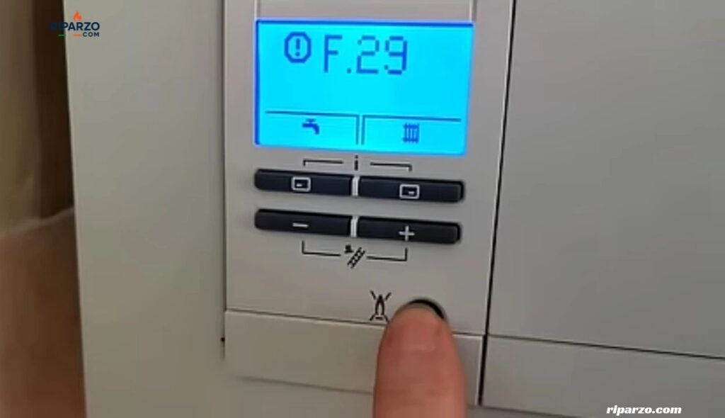 reset caldaia vaillant errore f29