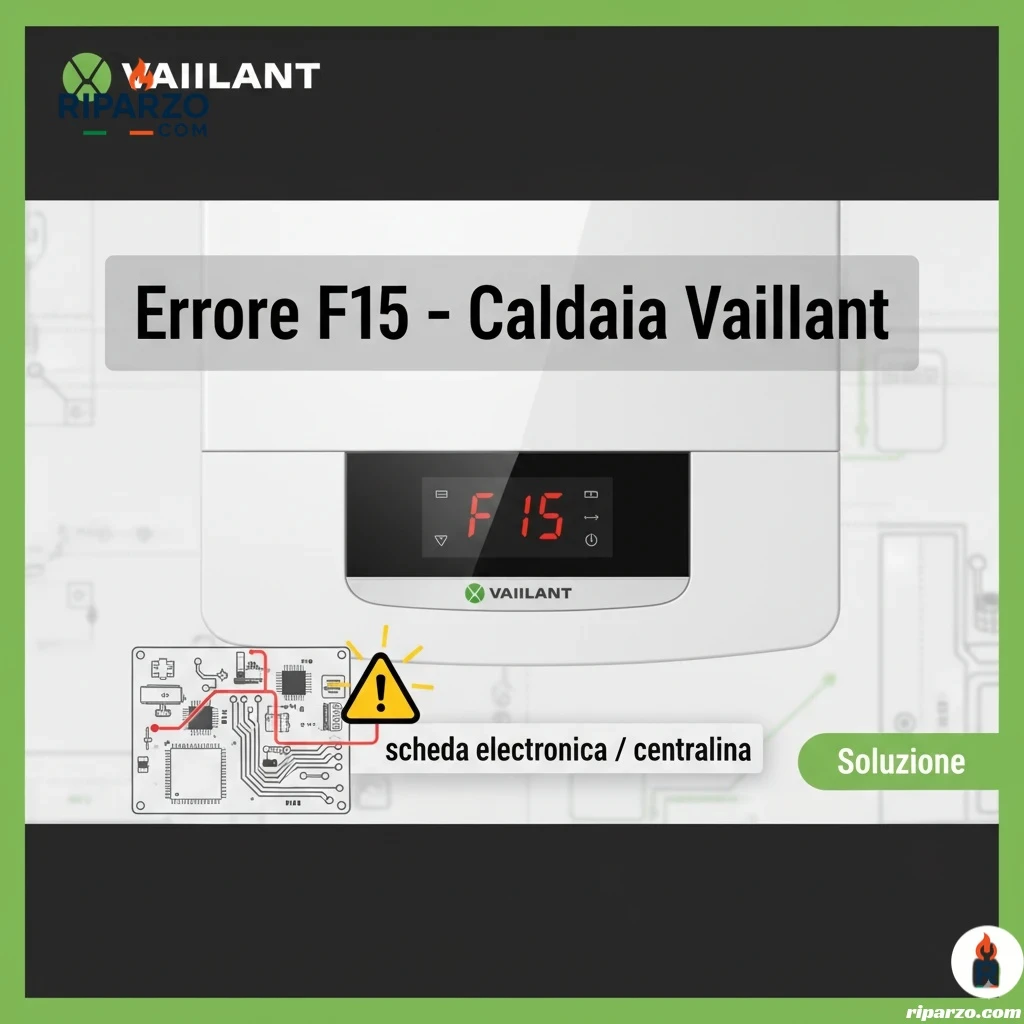 errore f15 caldaia vaillant