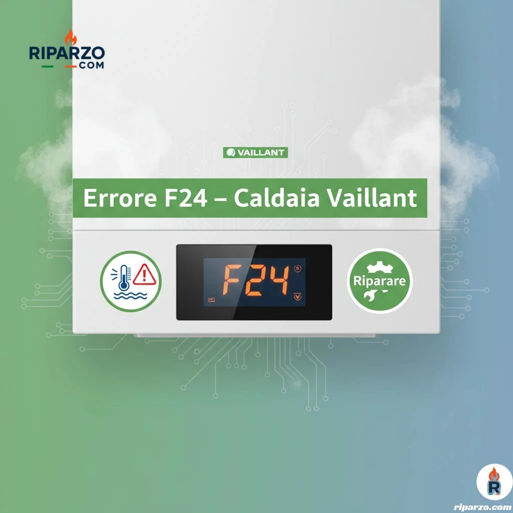 errore f24 caldaia vaillant cosa fare