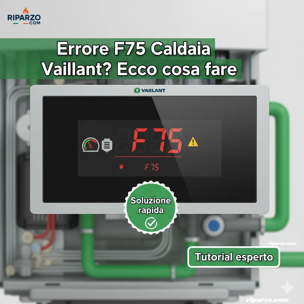 errore f75 caldaia vaillant cosa fare