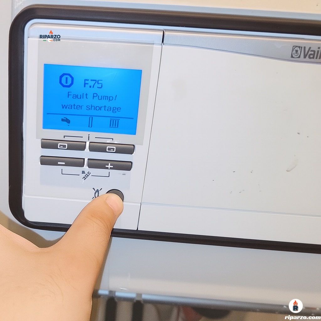 resettare f75 caldaia vaillant