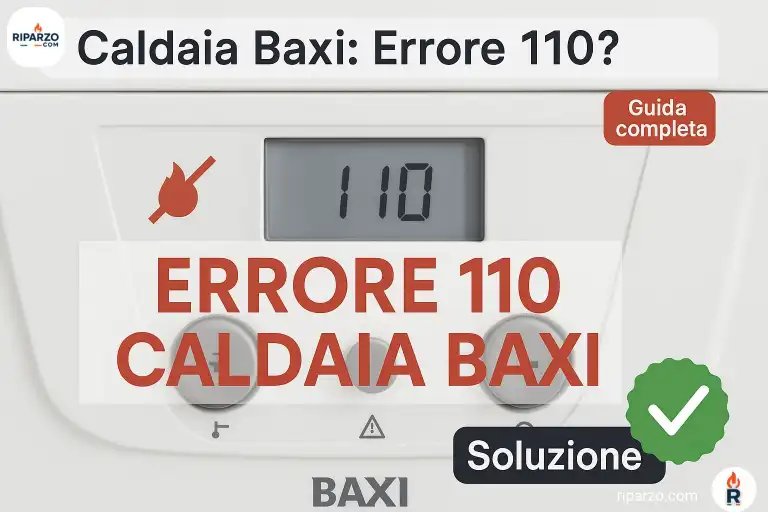 caldaia baxi errore 110 come risolvere
