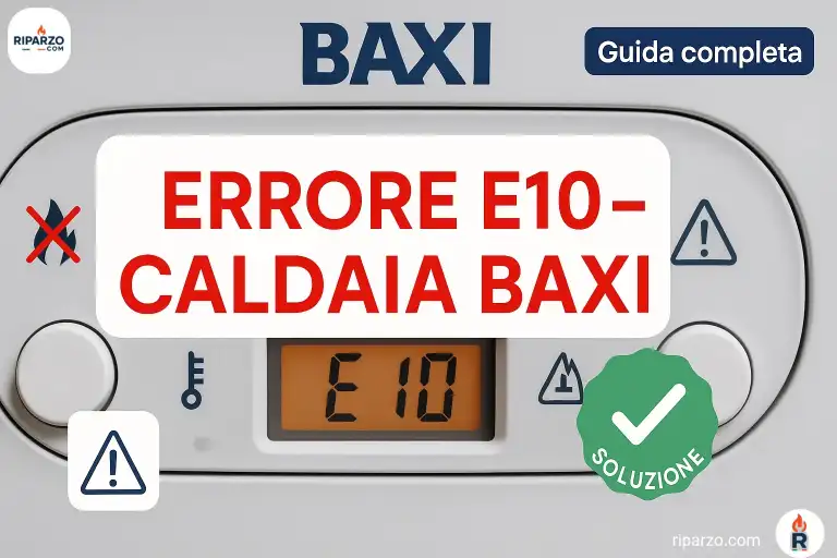 caldaia baxi errore e10 come risolvere