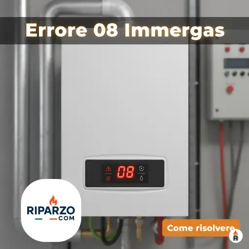 errore 08 caldaia immergas come risolvere