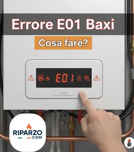 errore e01 caldaia baxi cosa fare