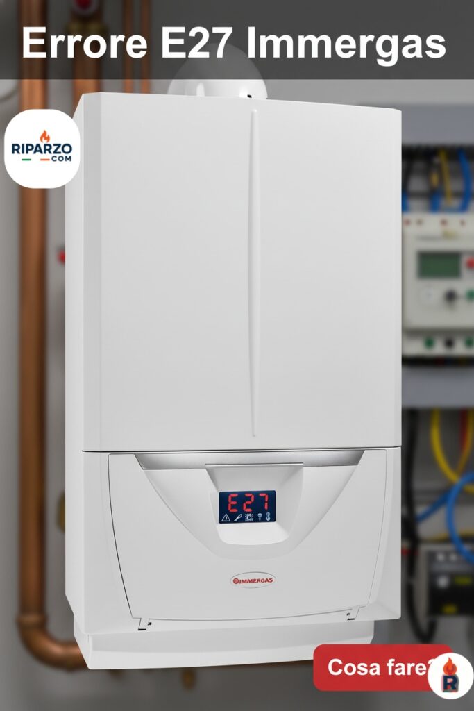 errore e27 caldaia immergas cosa fare