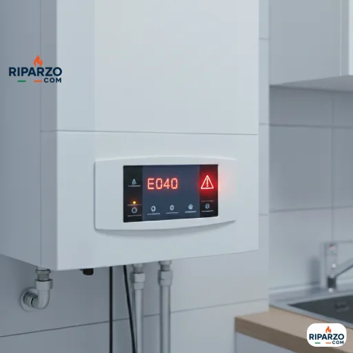 errore e040 caldaia beretta cosa significa