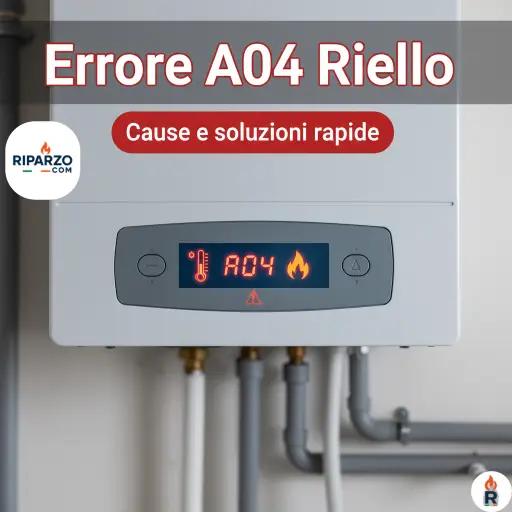 errore a04 caldaia riello