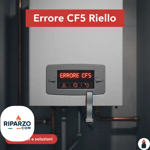 errore cf5 caldaia riello