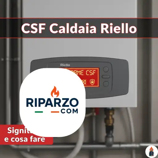 errore csf caldaia riello