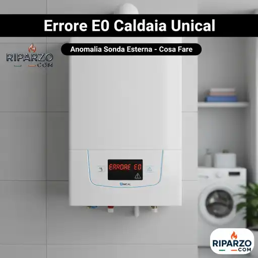 errore e0 caldaia unical cosa fare