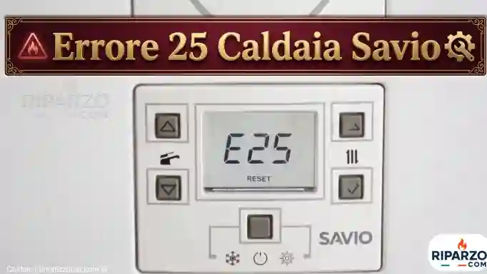 errore 25 caldaia savio