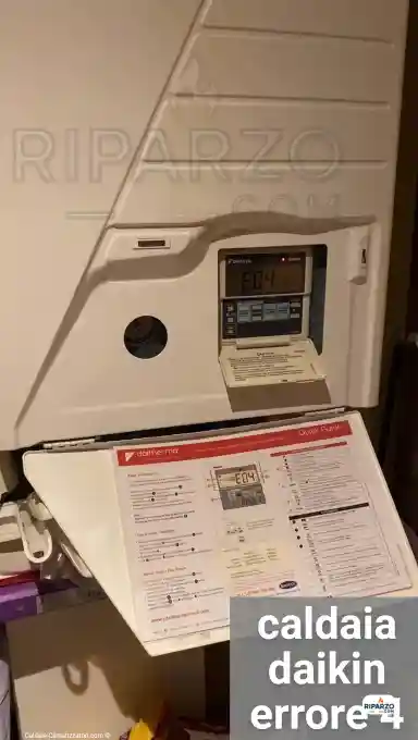 caldaia daikin errore 4 come risolvere