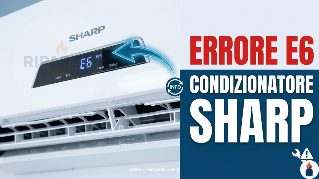 errore e6 condizionatore sharp